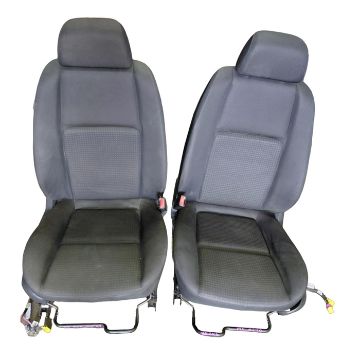 A279 - VE SV6 Holden Commodore SERIES I - Front Seat (PAIR) with Seatbelt Stalks - CLOTH TRIM #51i