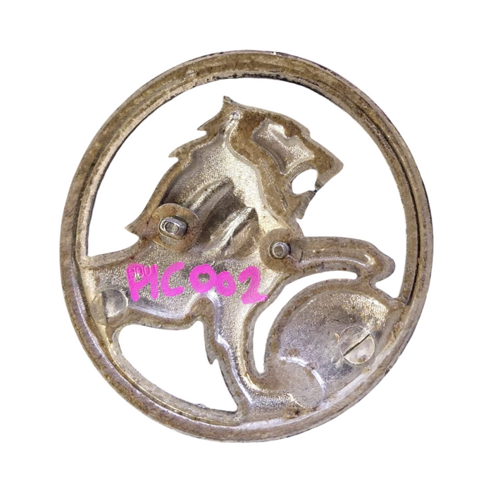 PIC002 - VT/VX Holden Commodore - "LION" Bootlid Badge Genuine - CHROME 70mm