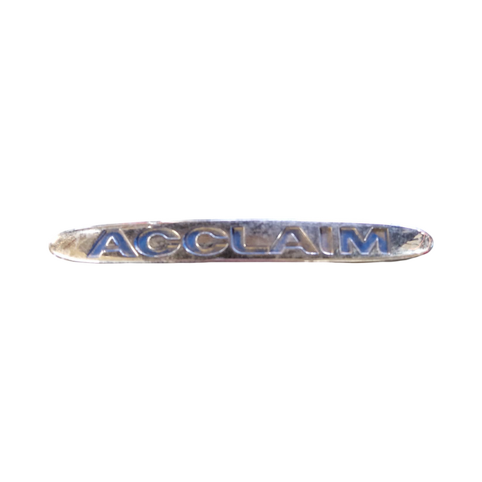 PIC002 - VT/VX Holden Commodore - "ACCLAIM" Rear Badge Genuine - CHROME 130mm