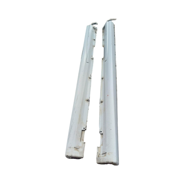 JMSS - VY SS Holden Commodore SEDAN - Sideskirts w/ Caps (PAIR) - HERON WHITE #679F
