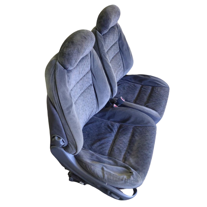 A196 - VX HOLDEN CALAIS - Cloth Front Seats w/ Seatbelt Stalks (PAIR)