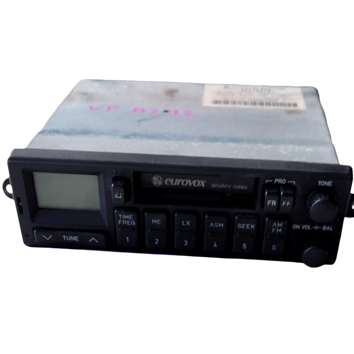 A292 - VP Holden Commodore SEDAN - Stereo (EUROVOX) Cassette Radio WITH CODE 6443 MODEL: MCC-6616V