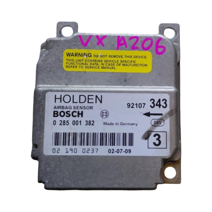 A206 - VX HOLDEN COMMODORE SEDAN - AIRBAG SENSOR PN #92107343