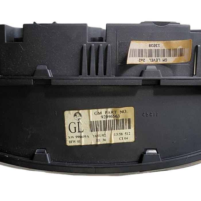 EX005 - VE SERIES II Holden Commodore SV6 Sedan - Automatic V6 Cluster - LVL: 2 (GL) P/N: 92096563