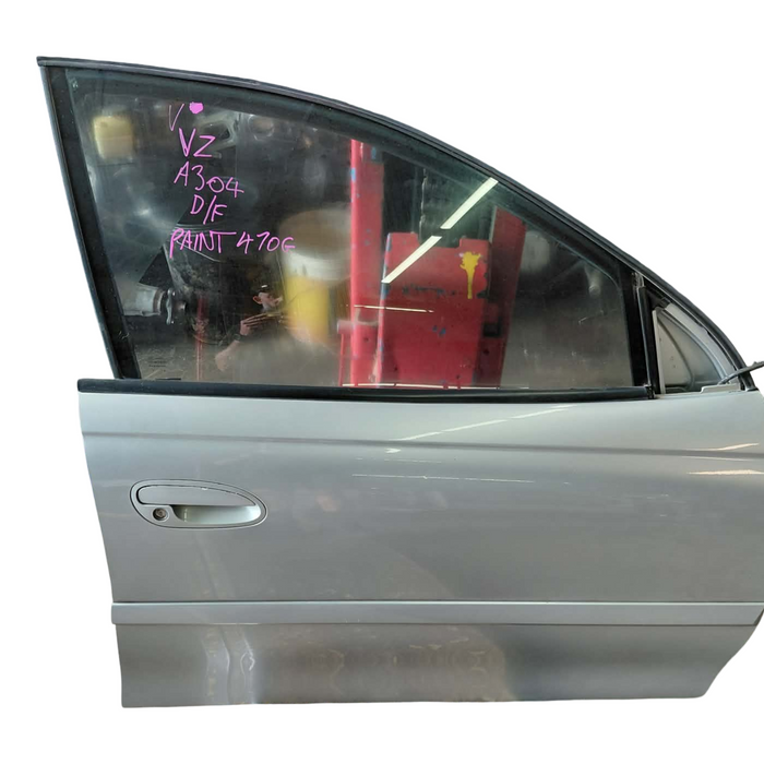 A304 - VZ Holden Commodore SEDAN - Front Door Driver's Front (POWER WINDOWS) - QUICKSILVER #470G