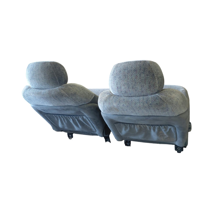 A343 - VT Holden Commodore Calais - Front Seat Set with Stalks - Light Grey / Cloth