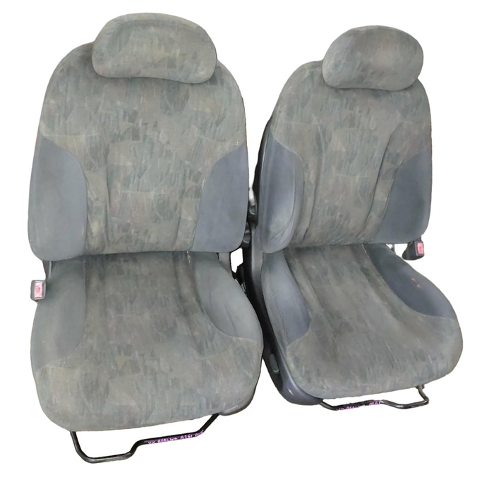 A261 - VT / VX Holden Berlina Sedan - Front Seats - Cloth with seatbelt stalks and rails.