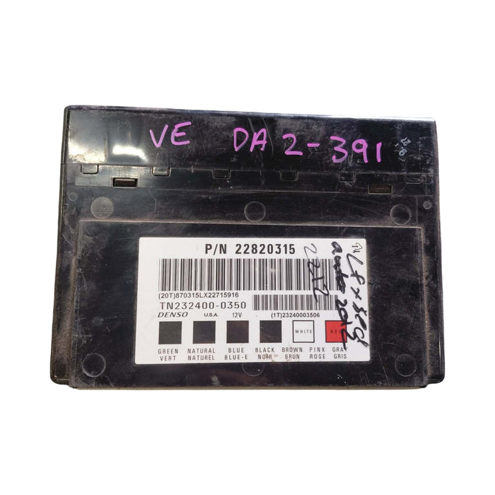 DA2-391 - VE Holden Commodore - Body Control Module (BCM) - P/N: 22820315