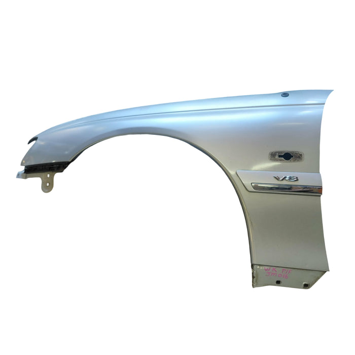 JM016 - WK Holden Statesman - Passenger's Front Guard w/ "V8" Badge - QUICKSILVER #470G