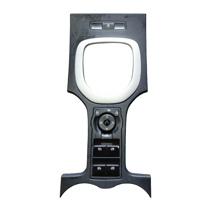 A279 - VE SV6 Holden Commodore SERIES I - Centre Console Trim with  Window & Traction Control Switch AUTO - BLACK / SILVER
