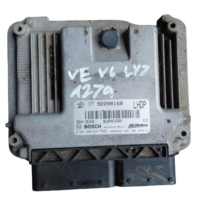 A279 - VE SV6 Holden Commodore SERIES I- Engine Control Unit (ECU) V6 AUTO LY7 -Service # 12914423