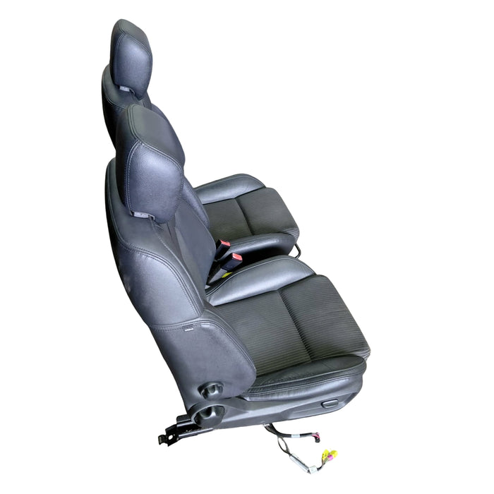 EX005 - VE SERIES II Holden Commodore SV6 Sedan - Front Seats w/ Seatbelt Stalks & Rails Assembly (PAIR) - LEATHER/CLOTH