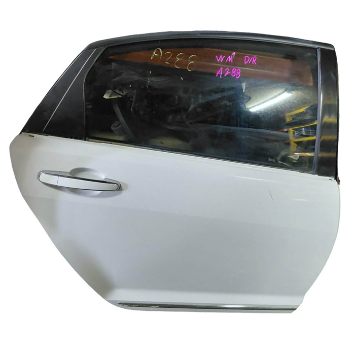 A288 - WM Holden Caprice V - DRIVERS Rear Door Complete (POWER WINDOWS) - HERON WHITE #679F