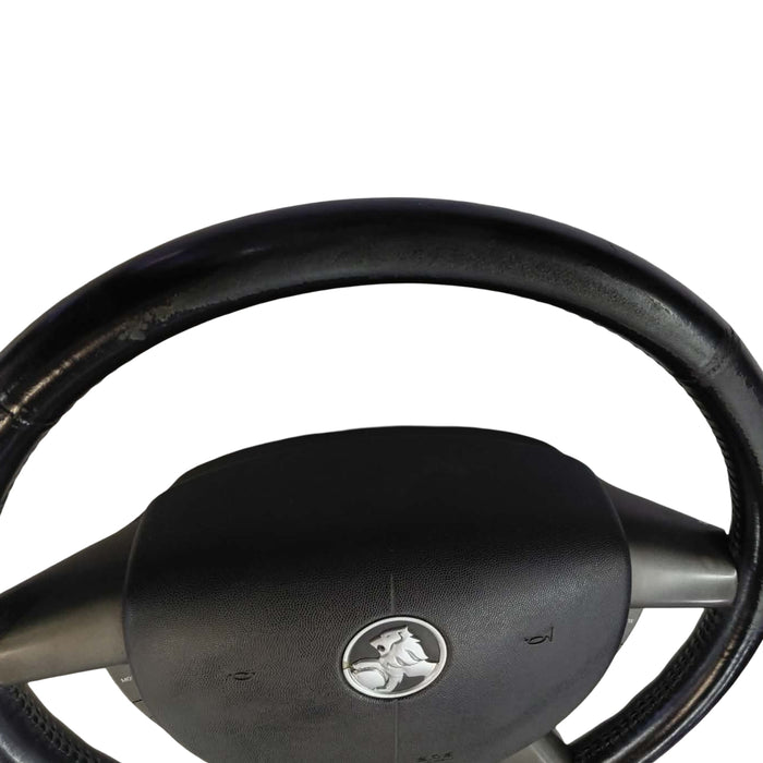 Ex012 - VZ Holden Commodore SV6 - Leather Steering Wheel (with Horn Pad)