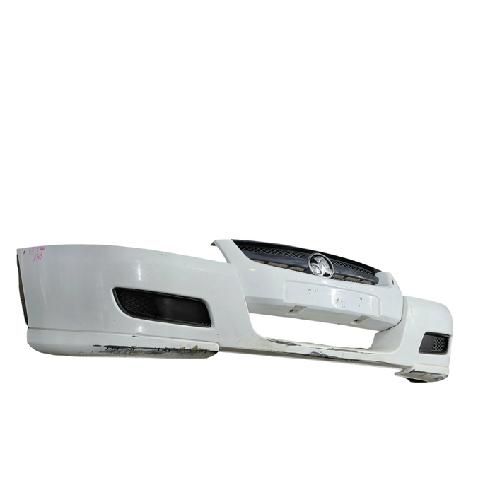 A303 - VZ Holden ONE TONNER Utility - Front Bar with Upper Grille & Fog Light Bezels - HERON WHITE #679F