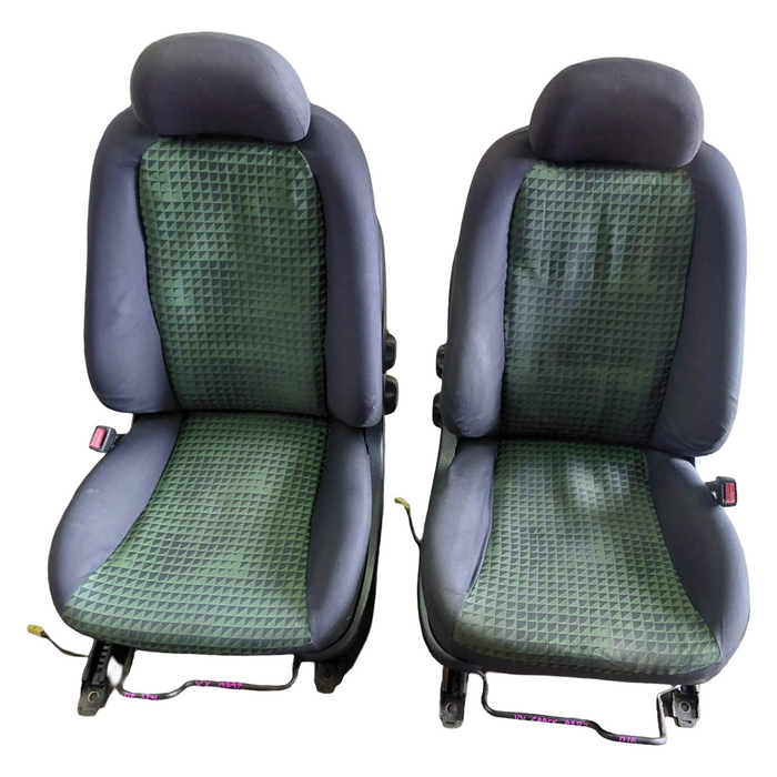 a297 - VY Holden Commodore S-Pack Sedan - Front Seats (Pair) Cloth Green