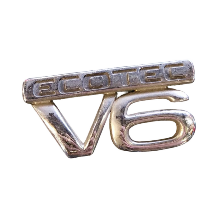 PIC002 - VS, VT, VX, VU Holden Commodore - "V6 ECOTEC" Front Guard Badge CHROME