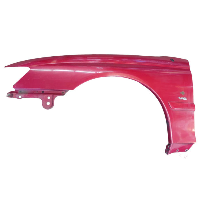 A302 - VY Holden Commodore Sedan - Front Guard w/ "V6" Guard Badge Passenger's Side - SHANGHAI RED #507G
