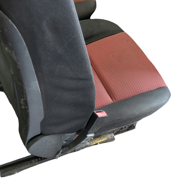 A349 - VE SV6 Holden Commodore Utility SERIES I -  Front Seats (PAIR) Cloth (RED/BLACK)