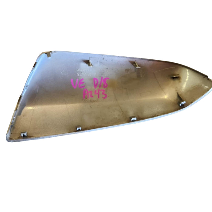 A243 - VE HOLDEN COMMODORE SEDAN - Side Mirror Skull Cap / Cover (DRIVER'S SIDE) NICKLE METALLIC #3487