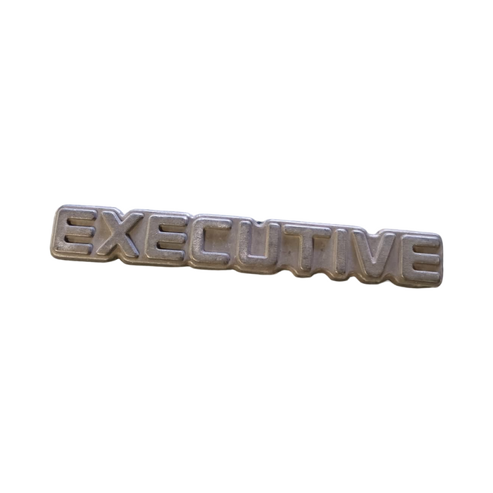 PIC002 - VT/VX/VY/VZ Holden Commodore - "EXECUTIVE" Bootlid Badge Genuine - BLACK 100mm