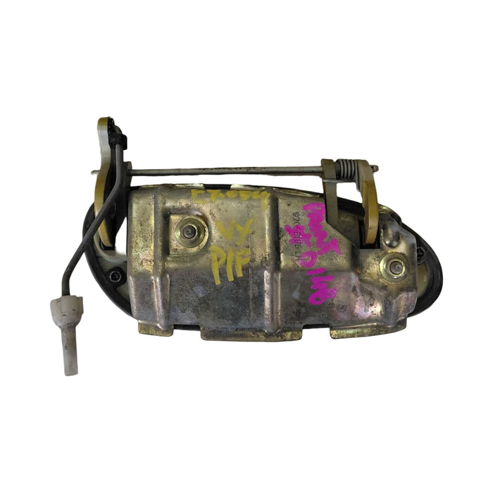 EX004 - VX Holden Commodore Sedan SII - External Door Handle Passenger's Front - HYPER YELLOW #D148