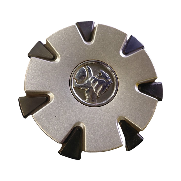 PIC002 - VY Holden CALAIS - Wheel Centre Cap GENUINE - BLACK/CHROME