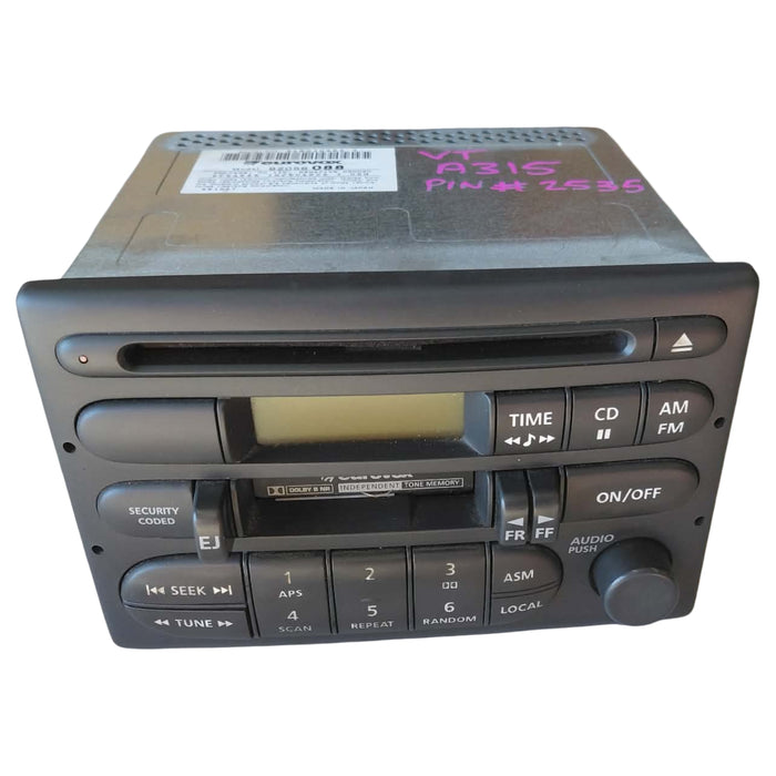 A315 - VT SERIES II Holden Commodore Sedan - EUROVOX Stereo/CD & Cassette Radio w/ PIN: 2535 - P/N: 92056088