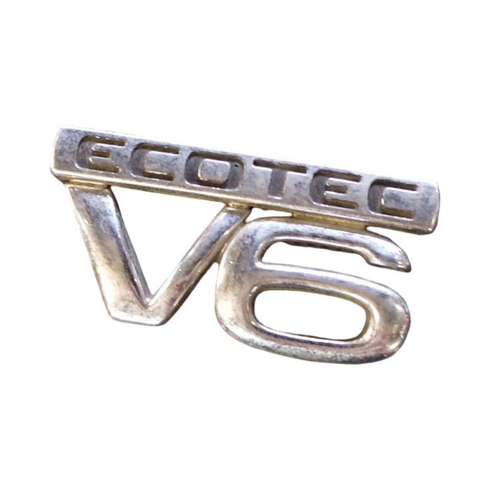 PIC002 - VS, VT, VX, VU Holden Commodore - "V6 ECOTEC" Front Guard Badge CHROME