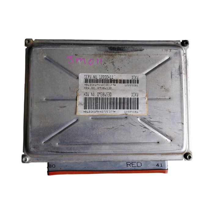 JM011 - VT, VX,VU,VY Holden Commodore - Engine Control Module (ECU) V8 LS1 AUTO - S/N: 12200411 DSKW (RED/BLUE)