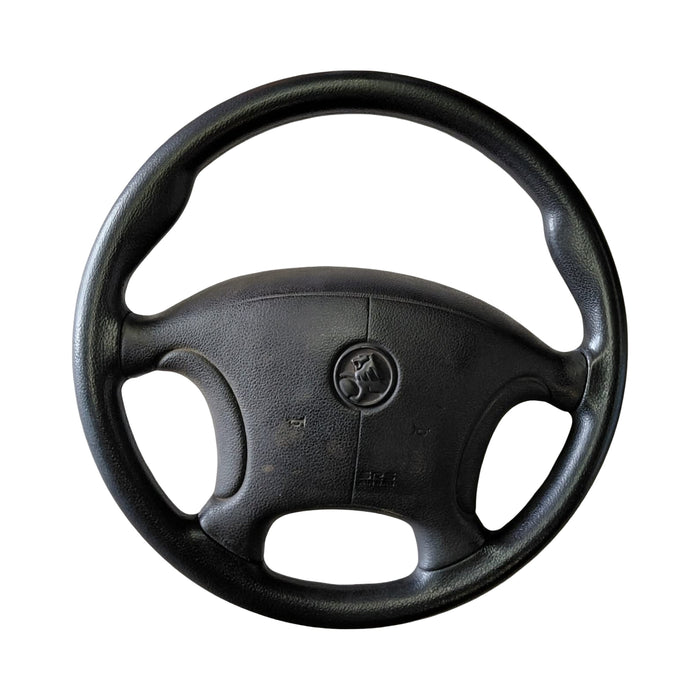EX006 - VT Holden Commodore - Steering Wheel w/ "SRS" Horn Pad Airbag - TRIM: #17i
