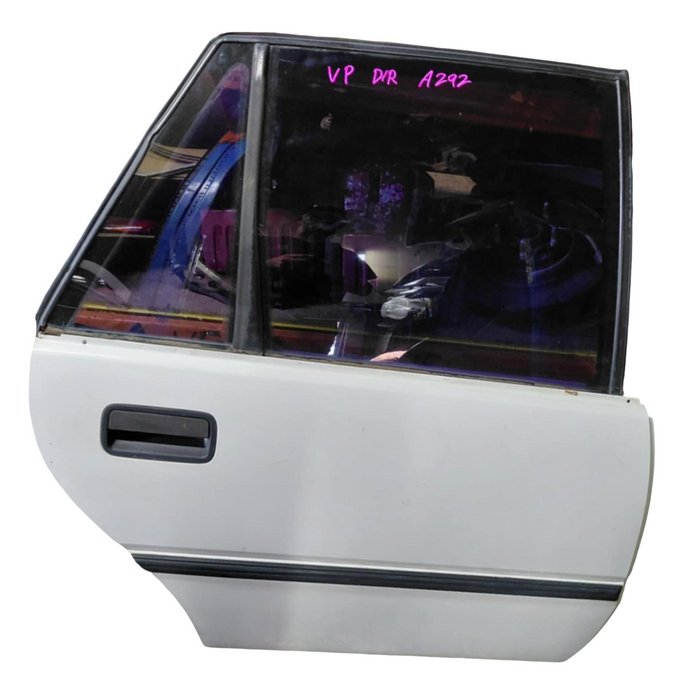 A292 - VP Holden Commodore SEDAN - Door Drivers Rear - ALASKIN WHITE #J064 MANUAL WINDOW REG