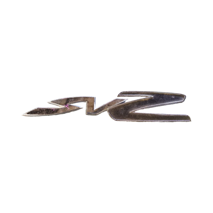PIC002 - VZ SVZ Holden Commodore - "SVZ" Bootlid Badge Genuine - CHROME/BLACK 140mm