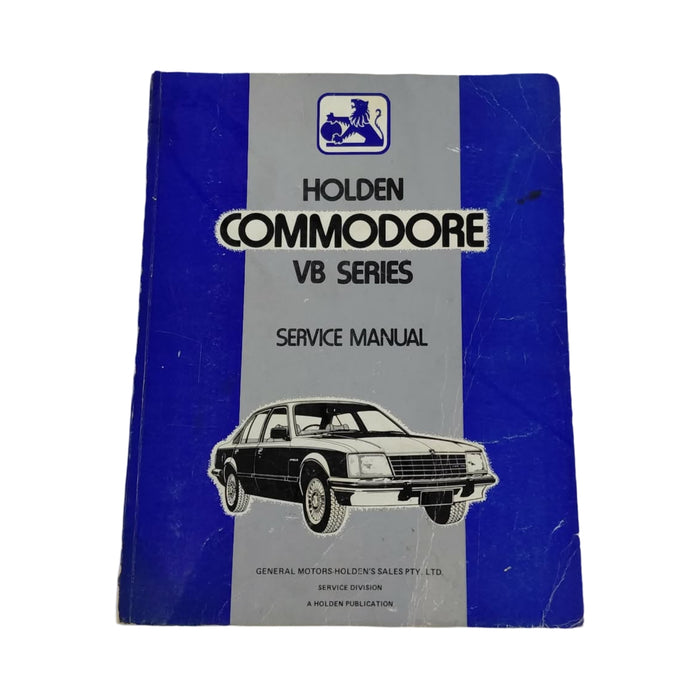 Pic003 - VB Series Holden Commodore Service Manual Book
