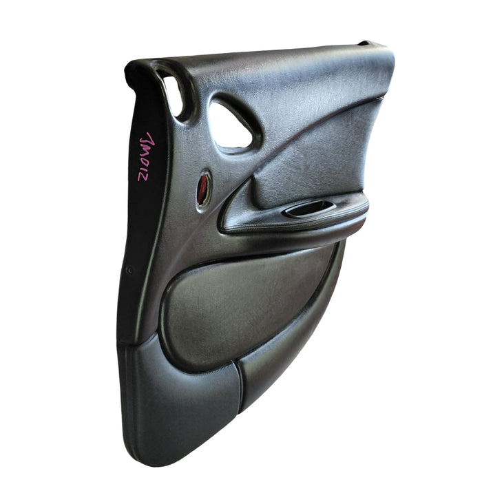 JM012 - VZ/VY Holden Crewman - Doorcard Driver's Rear w/ Speaker Cover - BLACK LEATHER