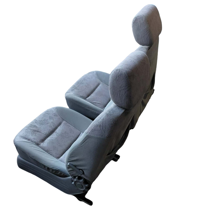 A257 - VS Holden Commodore SEDAN - Front Cloth Seat's (PAIR) w/ Seat Rails & Adjuster Knobs - TRIM #15i