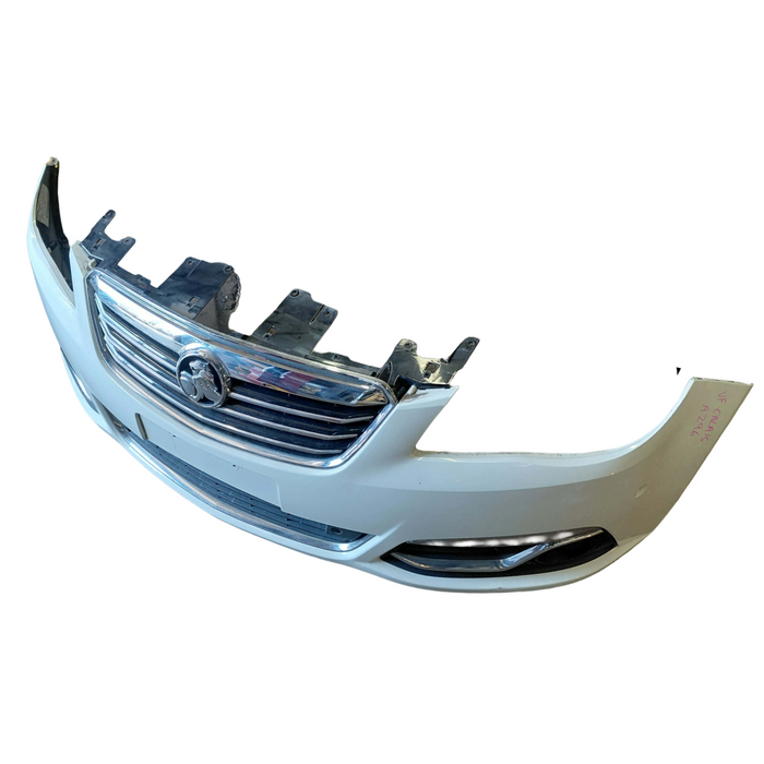 A296 - VF Holden Calais Sedan - Front Bar with Grilles and Bezels Heron White #679F