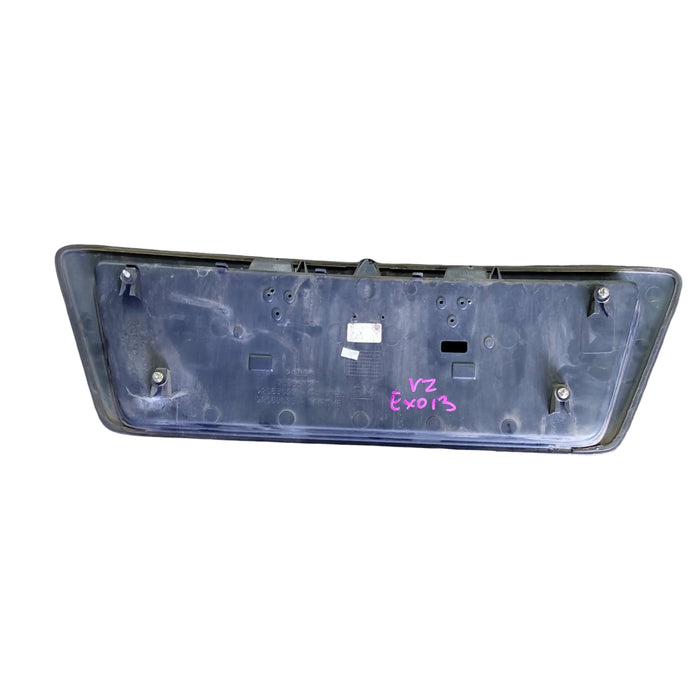 EX013 - VZ SV6 Holden Commodore Sedan - Rear Numberplate / Boot Garnish - PHANTOM BLACK #690F