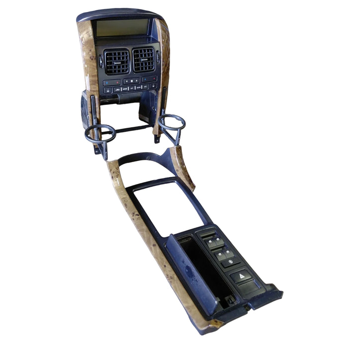 JM016 - WK Holden Statesman - Centre Console Trim & Dash Display Facia w/ Pop-Out Cup Holders - WOODGRAIN