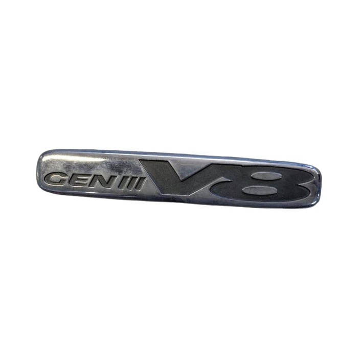 PIC003 - VT / VX Holden Commodore - "GEN III V8" Front Guard Badge