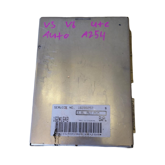 A254 - VS Holden Commodore Utility SERIES III (2000) - Engine Control Unit V6 AUTO - ECU PCM SERVICE #16208257 - BWPL