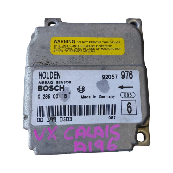 A196 - VX HOLDEN CALAIS (2000) - Airbag Module (BOSCH) CODE: 976