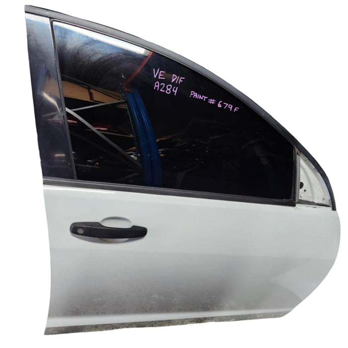 A284 - VE Holden Commodore - Door (DRIVER'S FRONT) - HERON WHITE #679F complete