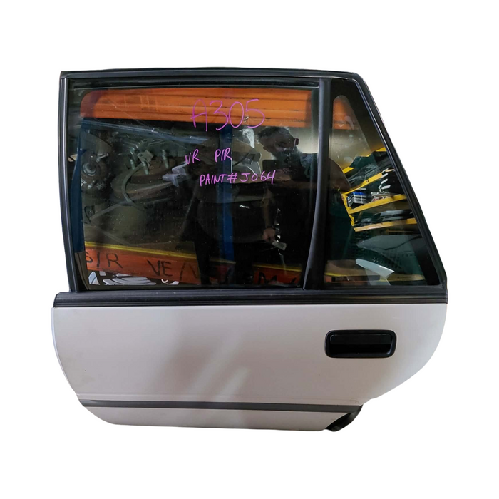 A305 - VR Holden Commodore SEDAN - Rear Door Passenger's Rear (manual window reg) - ALASKAN WHITE #J064