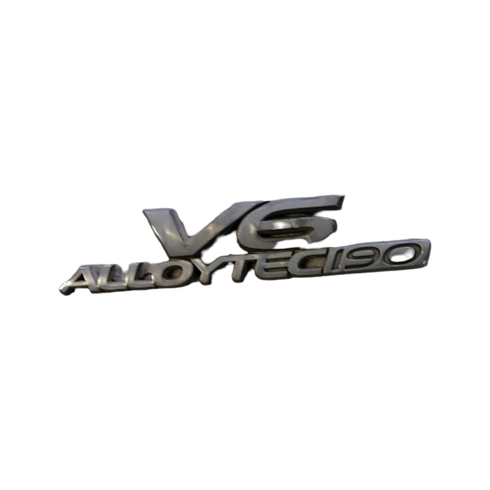 EX013 - VZ SV6 Holden Commodore Sedan - "V6 ALLOYTEC190" Guard Badge - CHROME