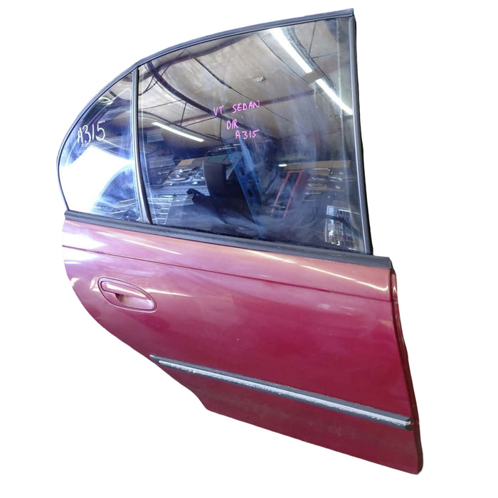 A315 - VT SERIES II Holden Commodore Sedan - Driver's Rear Door (POWER WINDOW) - GRANADA RED #F129