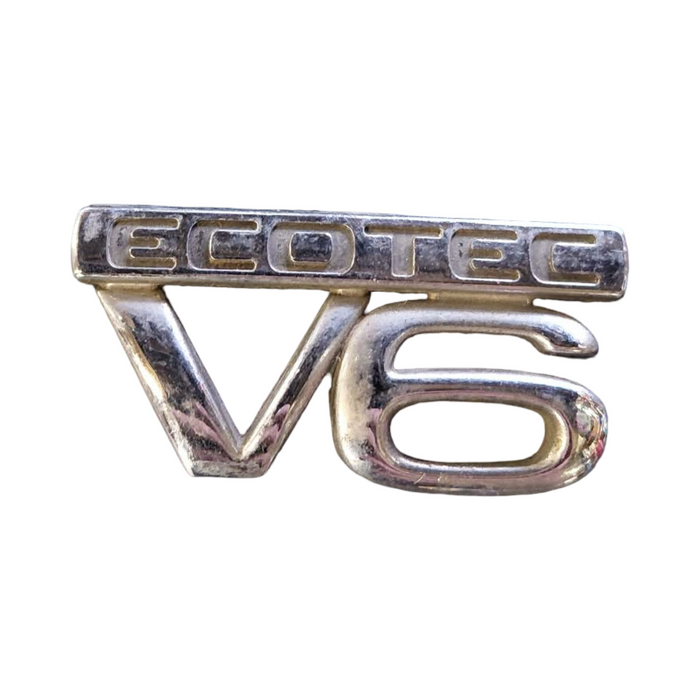 PIC002 - VS, VT, VX, VU Holden Commodore - "V6 ECOTEC" Front Guard Badge CHROME