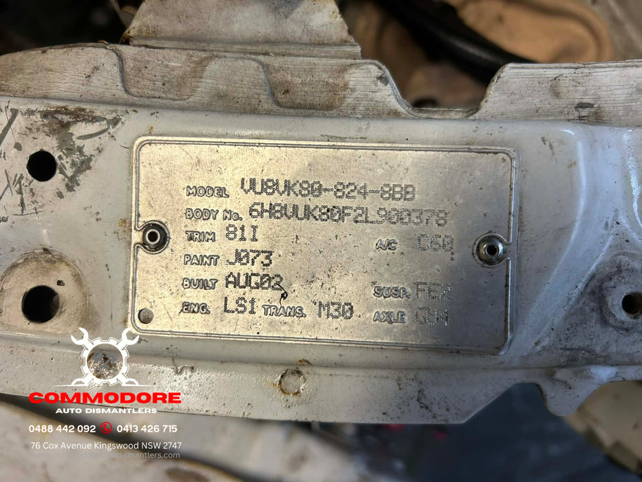 VUSS003 - VU SS HOLDEN COMMODORE UTILITY - K-Frame V8 AUTO LS1