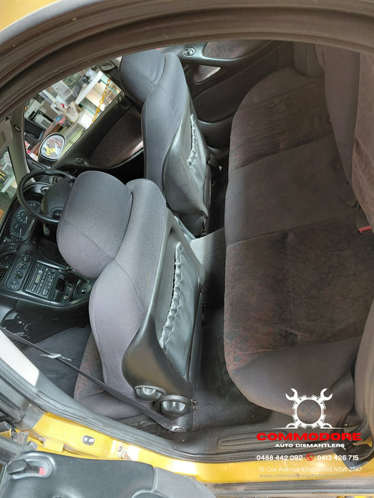 EX004 - VX Holden Commodore Acclaim SII - Passenger's Front Seat w/ Seatbelt Stalk - CLOTH TRIM #81i
