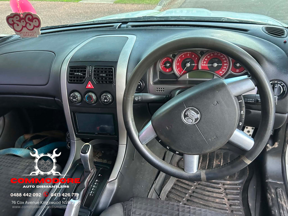 JMSS - VY SS Holden Commodore SEDAN - Centre Dash Facia w/ Dash Vents & Hazard Switch - BLACK/SILVER
